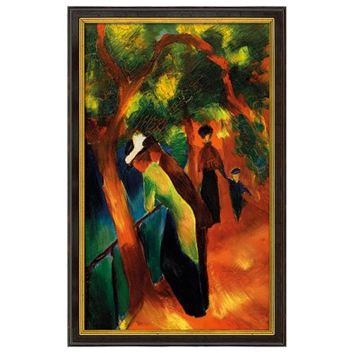 August Macke: "Sonniger Weg"