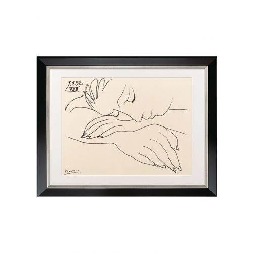 Pablo Picasso: "War and Peace - Sleeping woman"