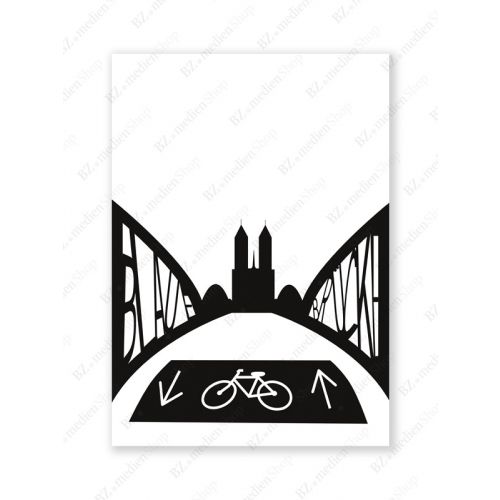 Poster - Blaue Brücke A3