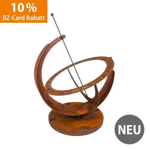 Edelrost Sonnenuhr