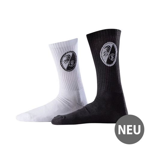 SC Freiburg - Sportsocken "Wappen" 2er-Set, Gr. 43-46