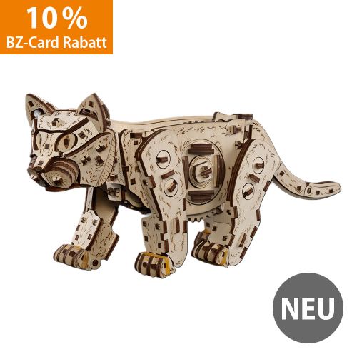 3D-Holzpuzzle, Mechanische Katze