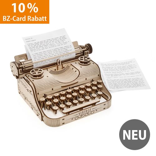 3D-Holzpuzzle, Schreibmaschine