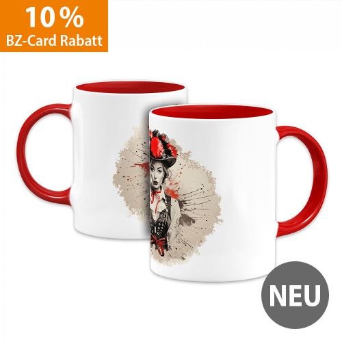 Tasse - Bollenhut Lady rot