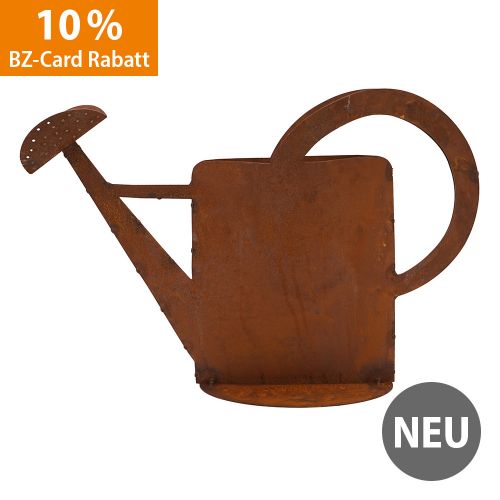 Edelrost, Gießkanne zum Bepflanzen