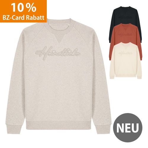 Sweater "Heimatliebe" - Ton in Ton