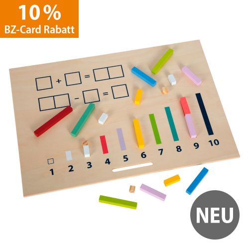 Lernbox Rechenstäbchen mit Zahlen "Educate"
