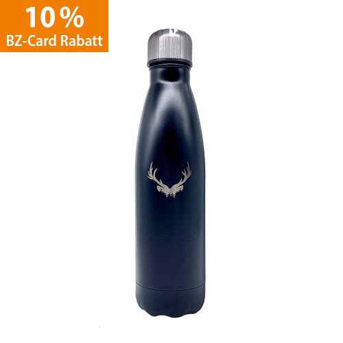 Edelstahl Thermoskanne "Black Deer"