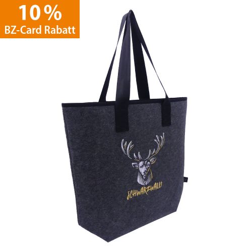 Filz-Shopper Hirsch gold