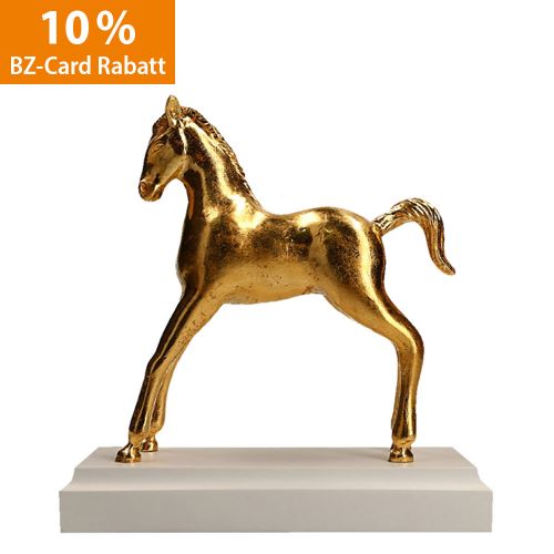 Holbeinpferdchen - 23,5 Karat Blattgold