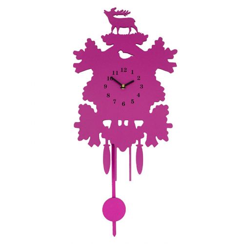 Holz Kuckucksuhr - rosa