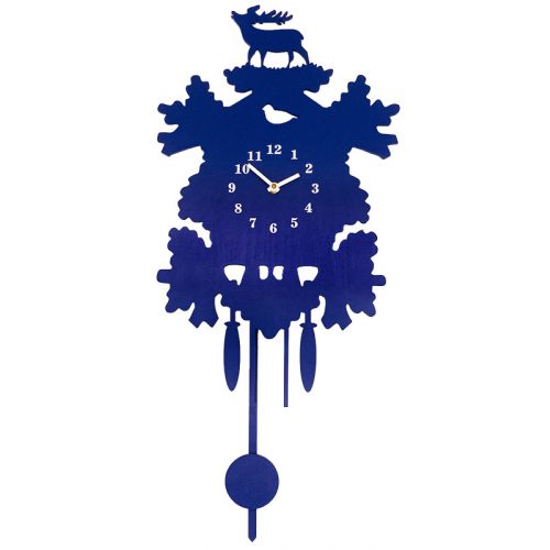Holz Kuckucksuhr - blau