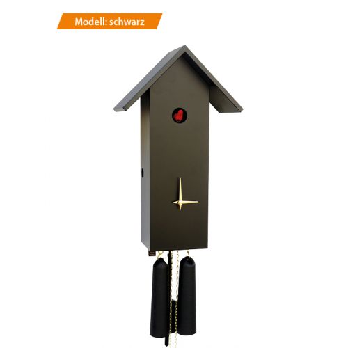 Kuckucksuhr I Vogelhaus - schwarz/weiß